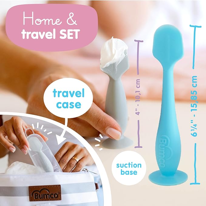 Bumco Baby Bum Brush + Mini Baby Diaper Cream Spatula - Image 4