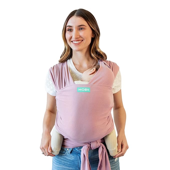 Moby Baby Wrap Carrier Classic for Newborns to Toddlers, Infant Sling Carrier by MOBYBabyCarrier