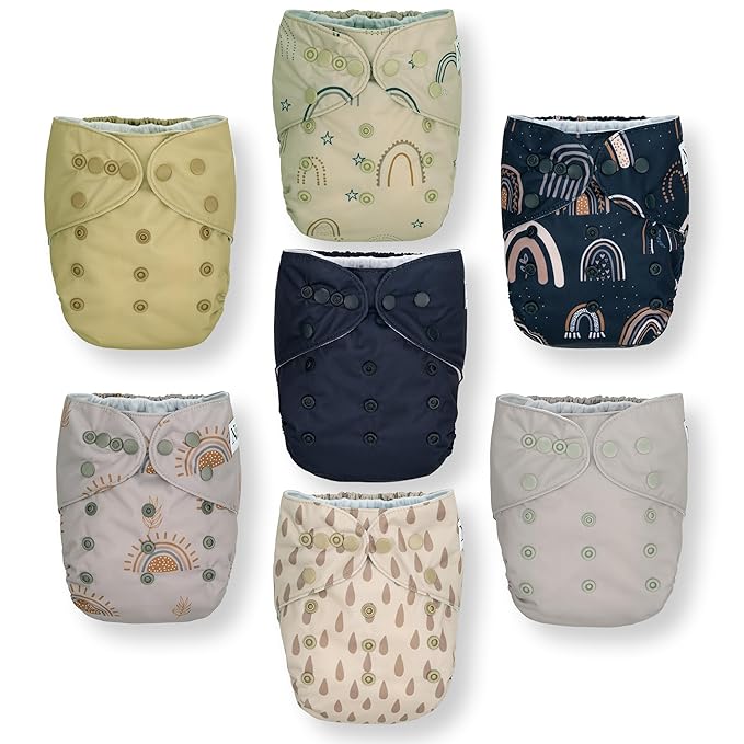 Nora's Nursery Cloth Diapers 7 Pack - Image 2