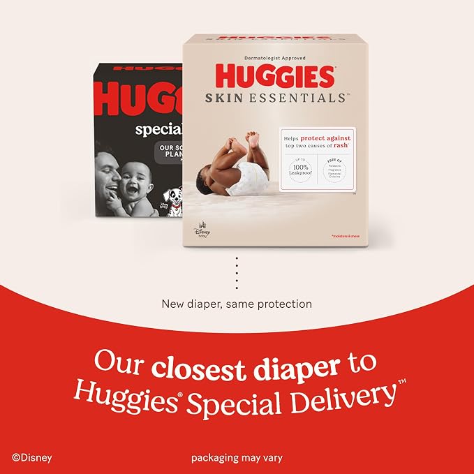 Huggies Size 6 Diapers, Skin Essentials Baby Diapers, Size 6 - Image 8