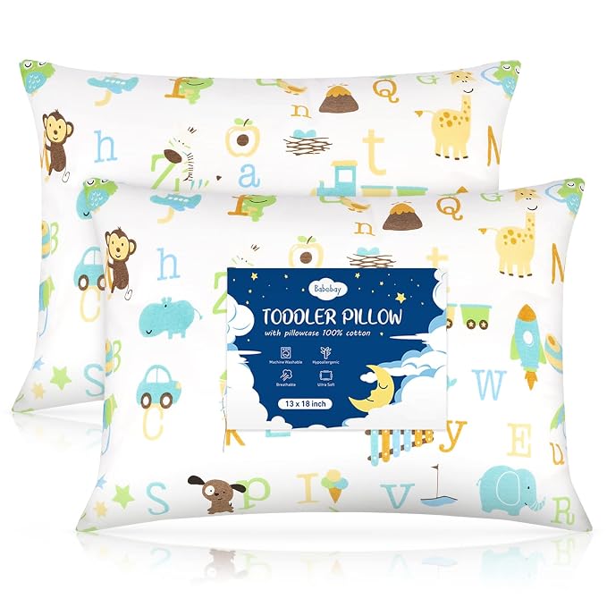 Babebay Toddler Pillow, 13 x 18 Kid Pillows by Babebay