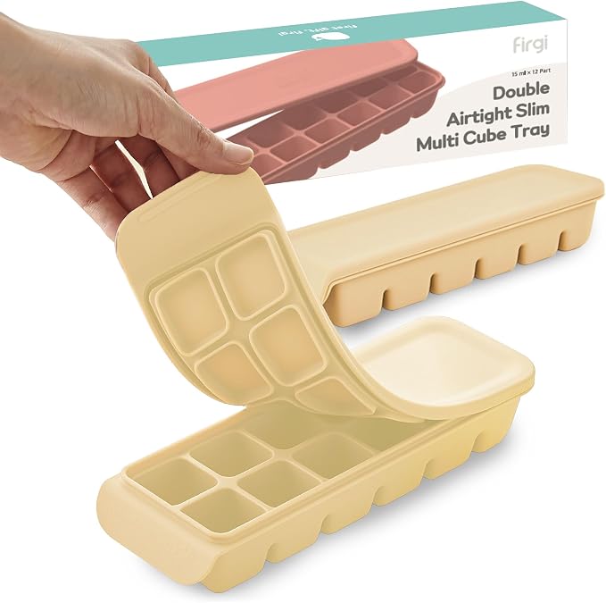 Silicone Freezer Trays with Lid, 0.7oz 12 Section-Leak Proof Silicone Freezer by FIRGI-FirstGift