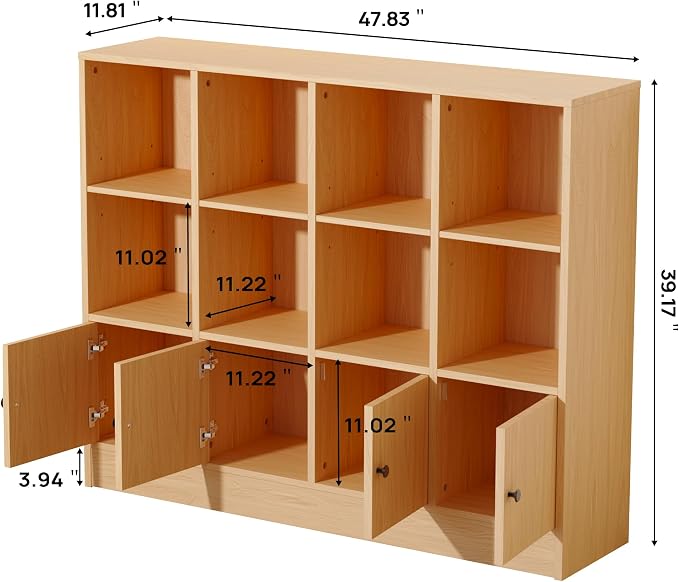 Oak Bookshelf, Wood Bookcase - Image 2