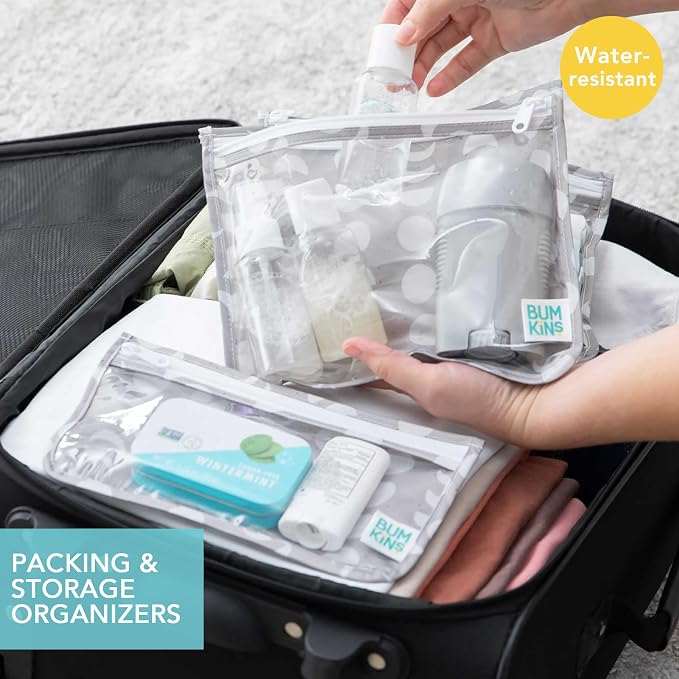 Bumkins - Waterproof Wet Bag, Wet/Dry Clutch & Clear Travel Bags - - Image 2