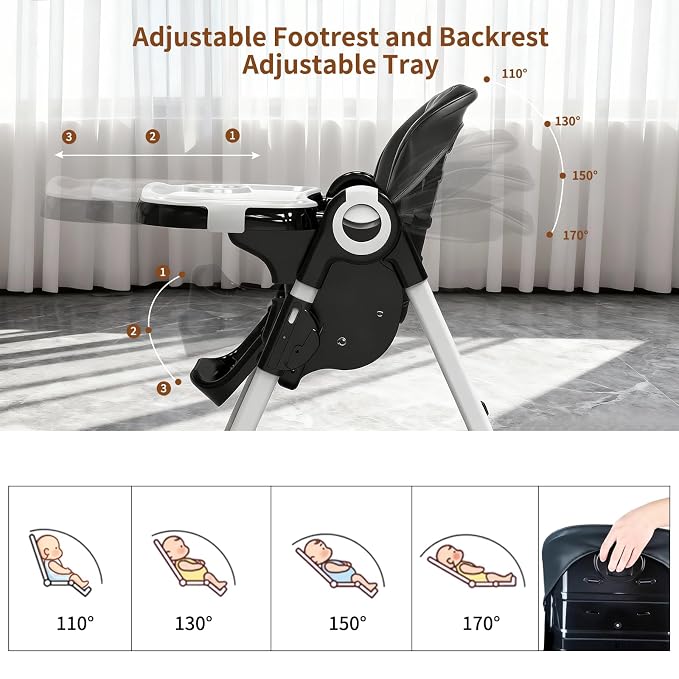 4 in 1 Baby High Chair, High Chairs - Image 3