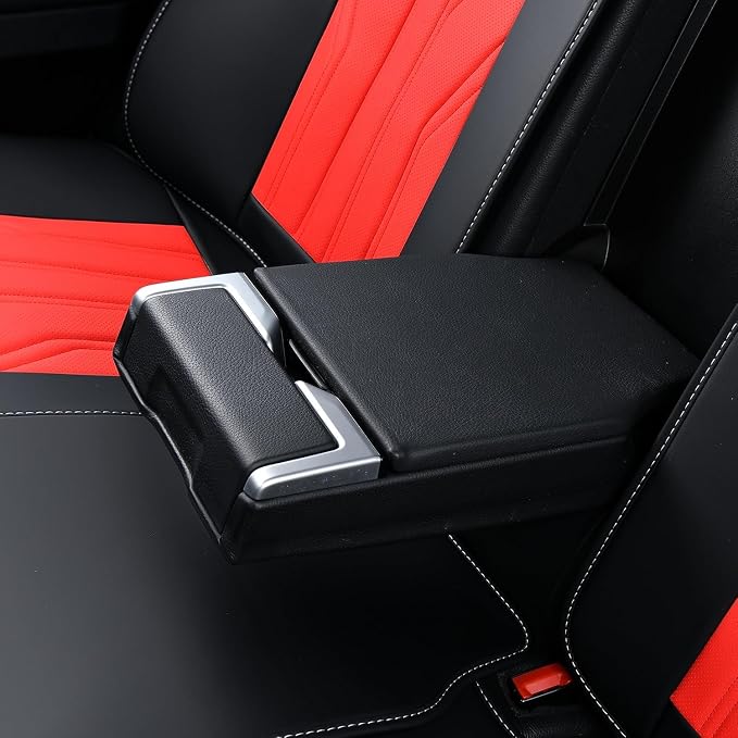 FLORICH Rear Seat Covers Leather Car Seat Covers Waterproof Back Seat Cover - Image 5