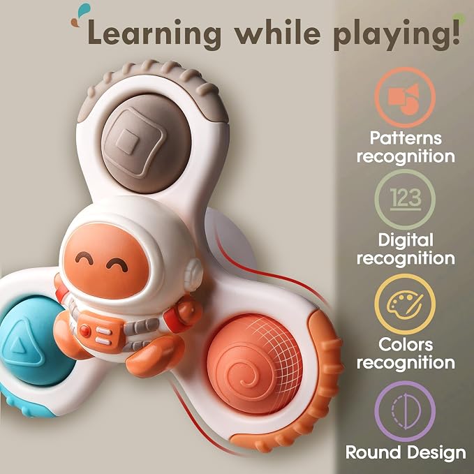 ALASOU 3PCS Pop Suction Cup Spinner Toys - Image 4