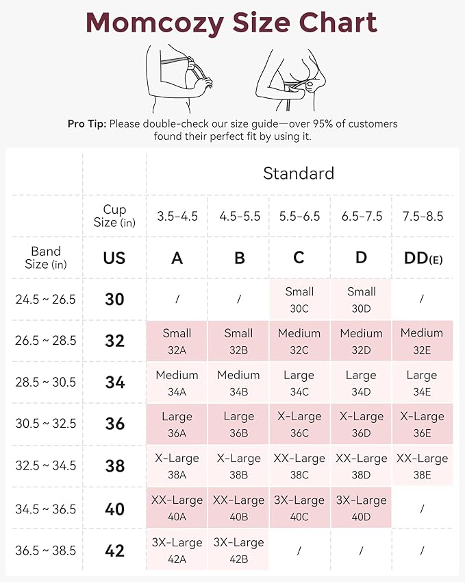 Momcozy Nursing Bras for Breastfeeding, YN21 Seamless Ultra Comfort Maternity - Image 5