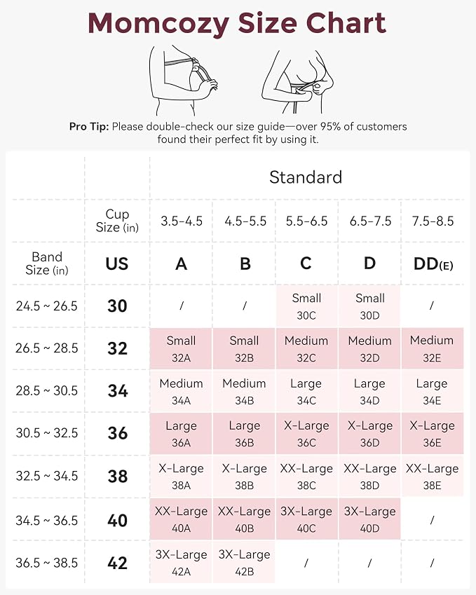 Momcozy Nursing Bras for Breastfeeding, YN21 Seamless Ultra Comfort Maternity - Image 5