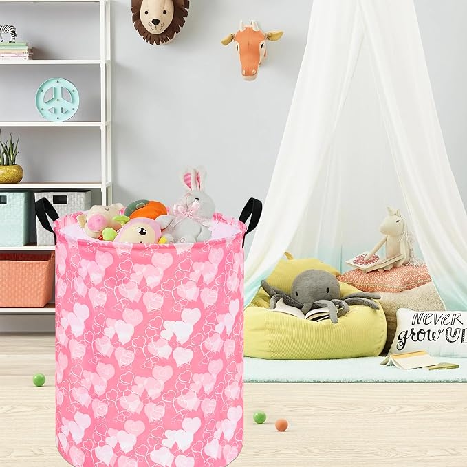 Round Laundry Hamper Storage Basket Laundry Organizer Hamper Storage Bins - Image 2