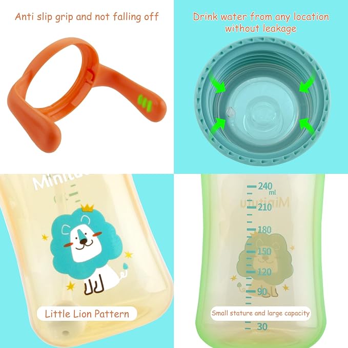 Qshare Sippy Cups for Toddlers, Weighted Straw Learner Cup - Image 7