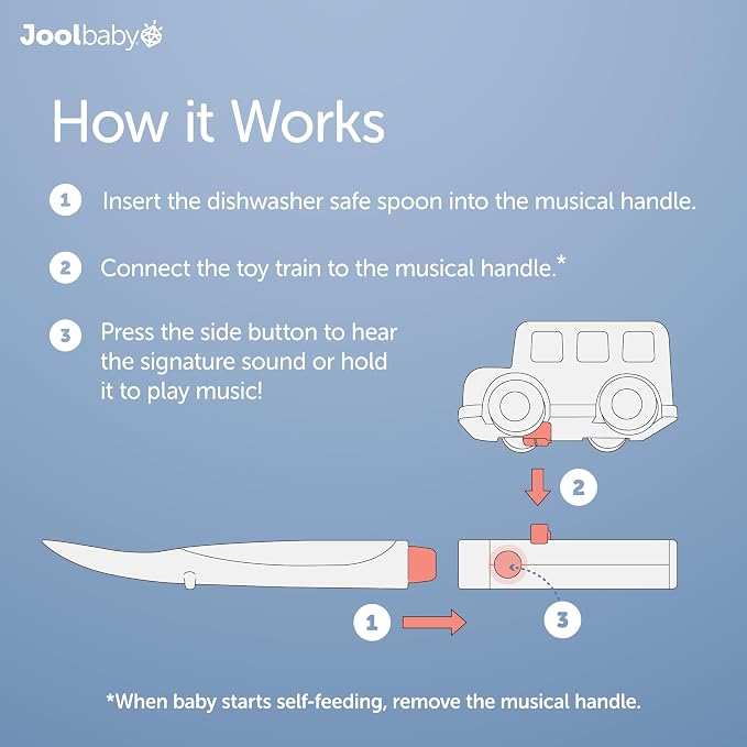 Jool Baby Musical Baby Spoons, 3 Spoons + School Bus - Image 7
