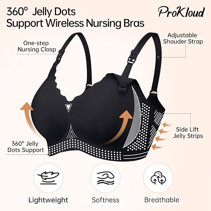 Nursing Bras for Breastfeeding Seamless Supportive Maternity Bras Women Comfort - Image 3