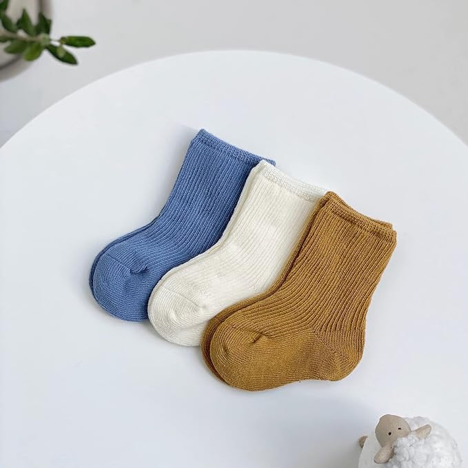 Toddler Socks Unisex Baby Baby Crew Cotton Cuff Socks - Image 2