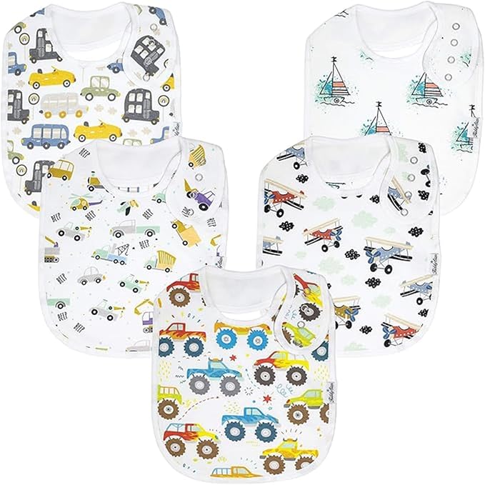 Organic Cotton Baby Bibs for Boys & Girls – Soft, Absorbent Teething & Drool by KiddyStar%C2%AE