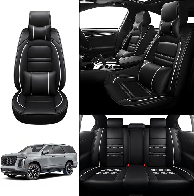Car Seat Covers for Cadillac Escalade 2000-2025 | 5-Seats Seat Covers, - Image 2