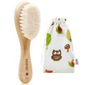 haakaa Wooden Baby Hair Brush for Newborns and Toddlers Baby Brush Natural Soft by haakaa