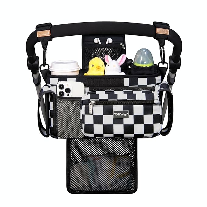 TOPDesign Universal Baby Stroller Organizer, Stroller Caddy by TOPDesign