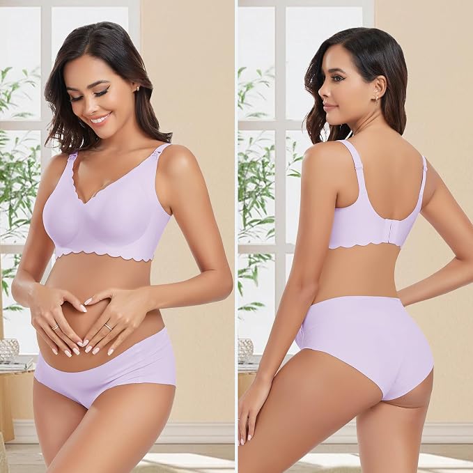 Gailife 3 Pack Nursing Bras for Breastfeeding Seamless Wireless Maternity Bras - Image 6