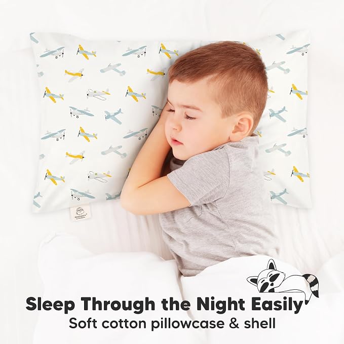 KeaBabies Toddler Pillow with Pillowcase, Jumbo 14X20 - Image 7