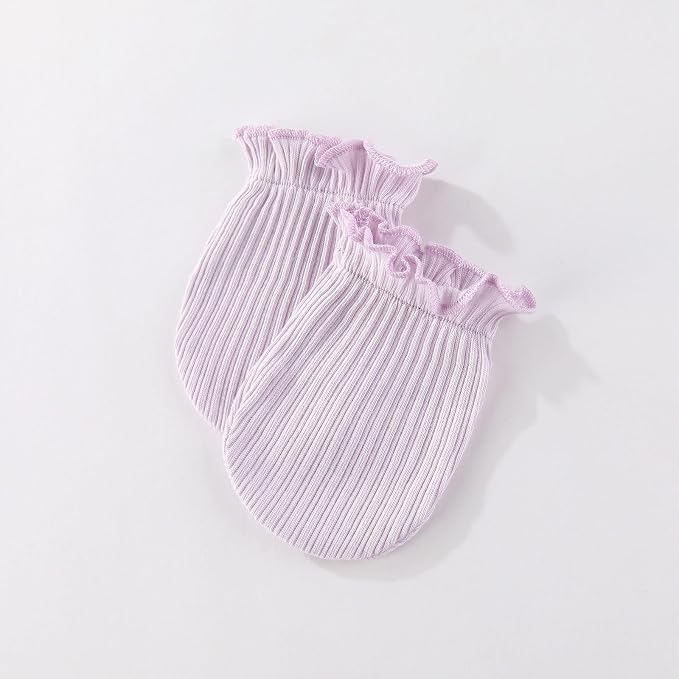 5 Pairs Baby Not Scratch Mittens 0-6 Months New Born Boy Girl Gloves Cute - Image 2