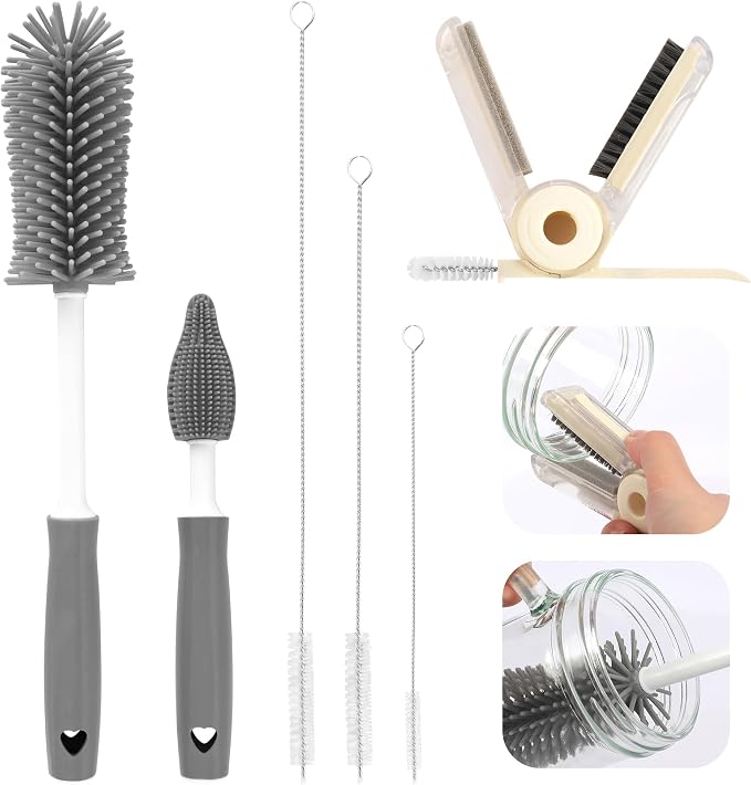 Sosmar 6 Pack Water Bottle Cleaner, Stanley Cup Cleaner Brush Kit by SOSMAR
