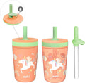 Zak Designs Unicorn Kelso Tumbler Set, Leak-Proof Screw-On Lid by ZakDesigns