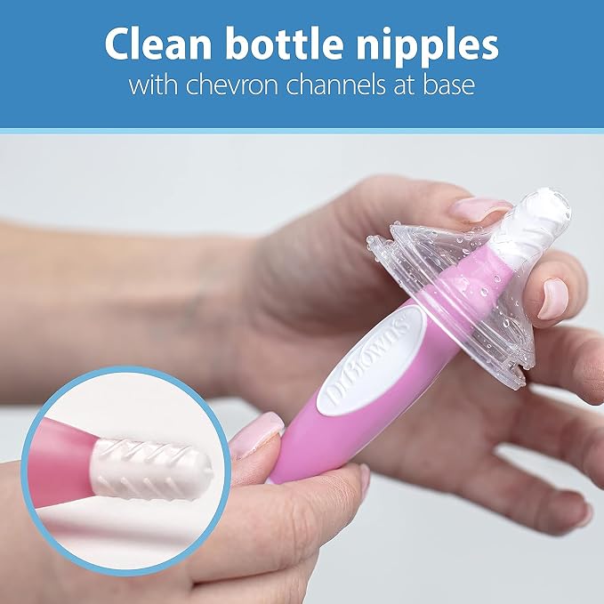 Dr. Brown's Reusable Sponge Baby Bottle Cleaning Brush - Image 2