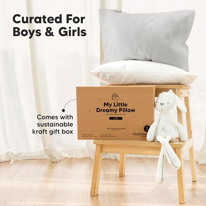 KeaBabies Toddler Pillow with Pillowcase, Jumbo 14X20 - Image 9
