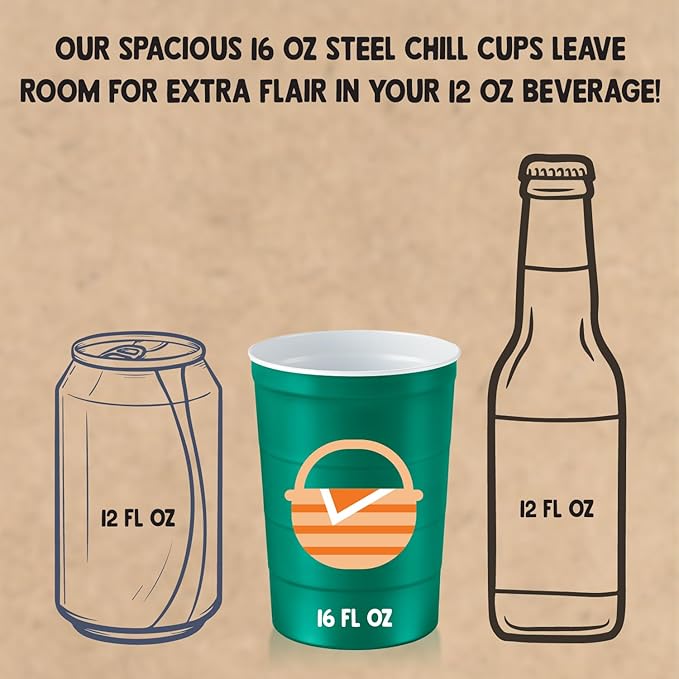 16 oz. Party Cup Summer BBQ Grill Picnic Design - Image 4