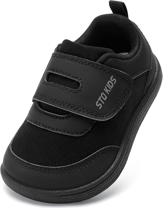 Toddler Wide Toe Box Barefoot Shoes Boys Girls Zero Drop, Baby First Walking by STQKIDS