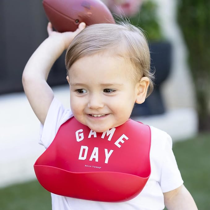 Baby Bib for Eating by Bella Tunno, Waterproof Silicone Bib - Image 2