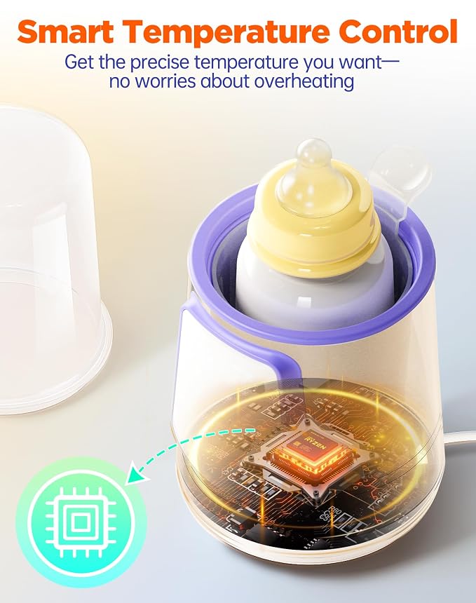 Fast Baby Bottle Warmer for Breastmilk, Smart 12 in 1 Breast Milk Warmer for - Image 7
