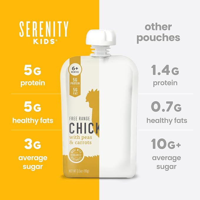 Serenity Kids 6+ Months Baby Food Pouches Puree Made - Image 5