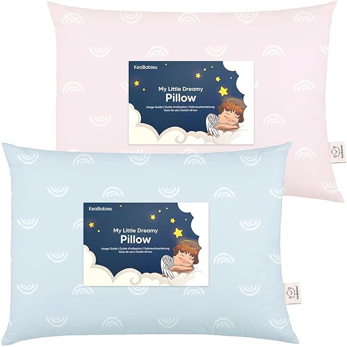 KeaBabies 2-Pack Toddler Pillow 13x18 by KeaBabies