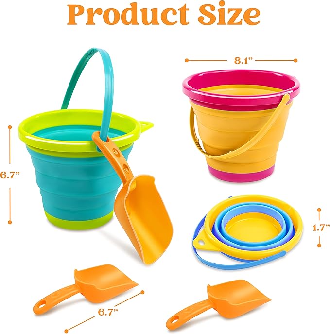 JOYIN 3 Packs Foldable Pail Bucket - Image 5
