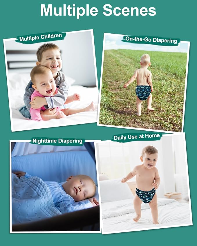 babygoal Cloth Diaper Covers 6 Pack - Image 5