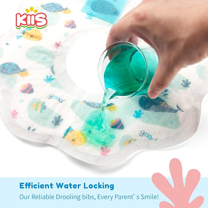 KIIS Disposable Baby Bibs for Baby Boys and Girls - Image 6