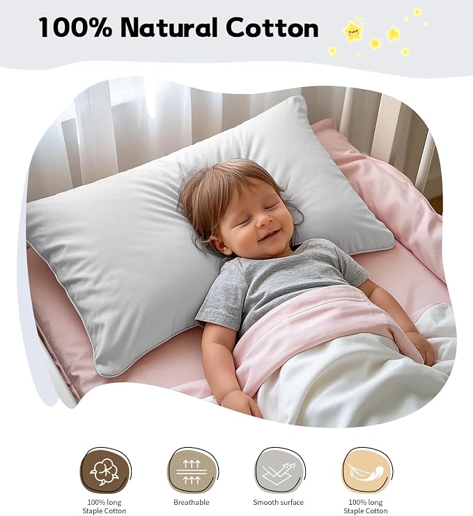 Deep Dream Toddler Pillowcases for 13x18 Pillow 2 Pack, 100% Cotton Travel - Image 3