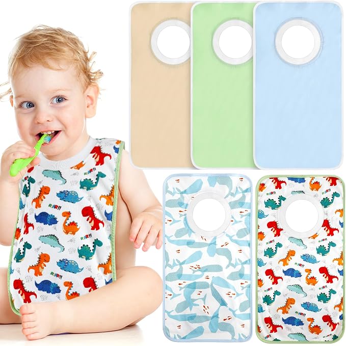 Newwiee 5 Pcs Large Towel Bib Toddler by Newwiee
