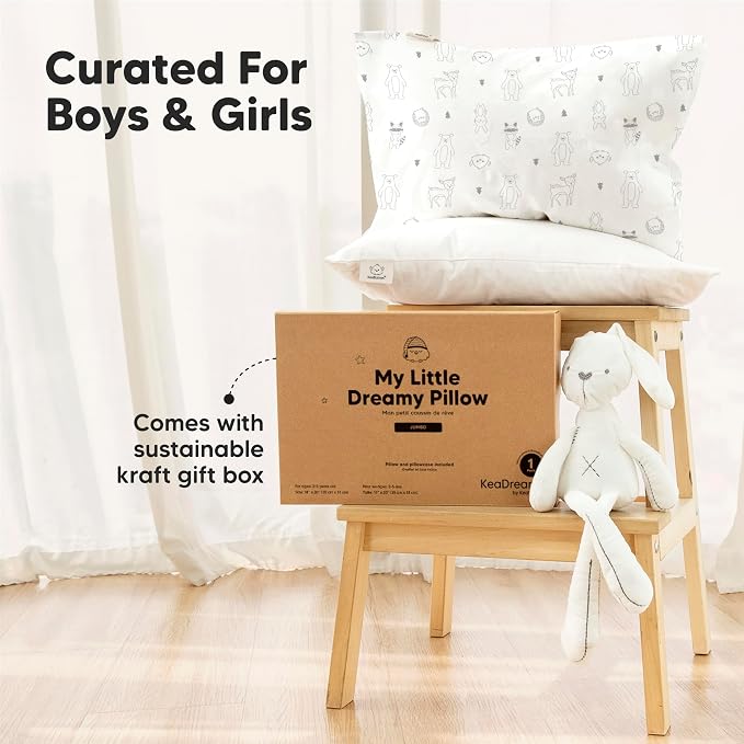 KeaBabies Toddler Pillow with Pillowcase, Jumbo 14X20 - Image 9