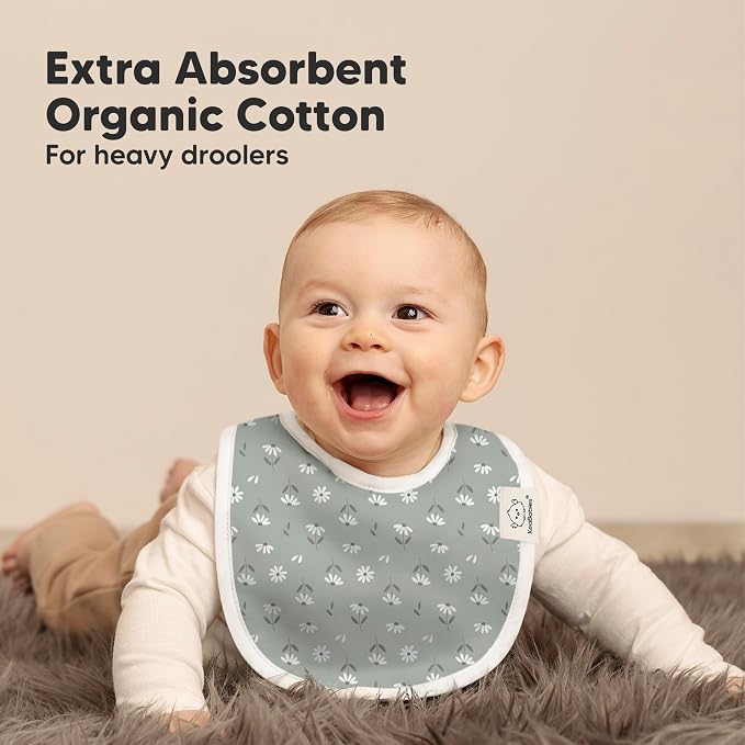 8-Pack Organic Baby Bibs for Boys, Girls - Image 5