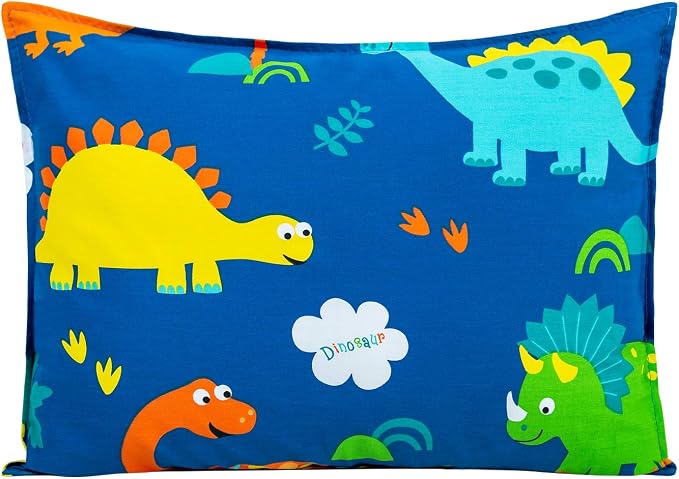 Toddler Pillow with 100% Organic Cotton Pillowcase 14x19, Cottonblue Kids by Cottonblue