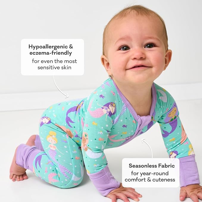 Little Sleepies Pajamas for Baby Boys & Girls, Viscose from Bamboo Baby Pajamas - Image 5