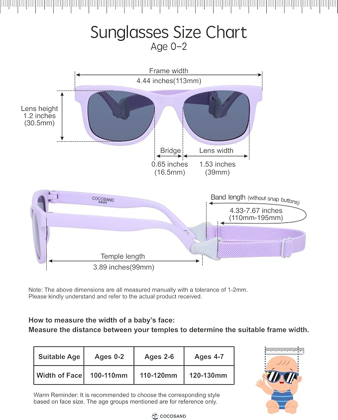 COCOSAND Flexible Baby Sunglasses - Image 6