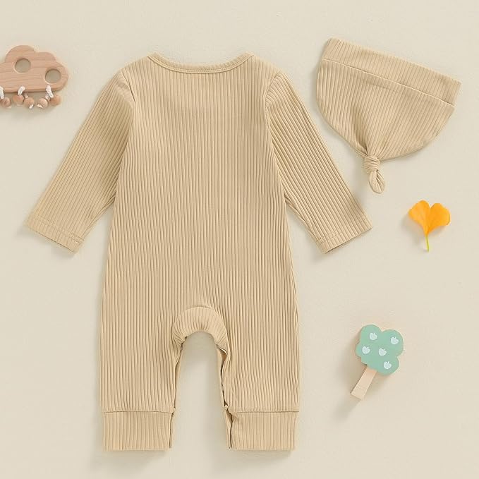 Fernvia Newborn Baby Boy Clothes Letters Print Bodysuit 3 6 9 12 18 Months Long - Image 3