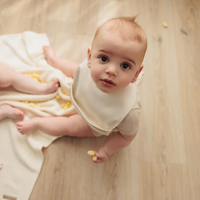 Vegan Leather Easy Clean Baby Bibs - Image 9