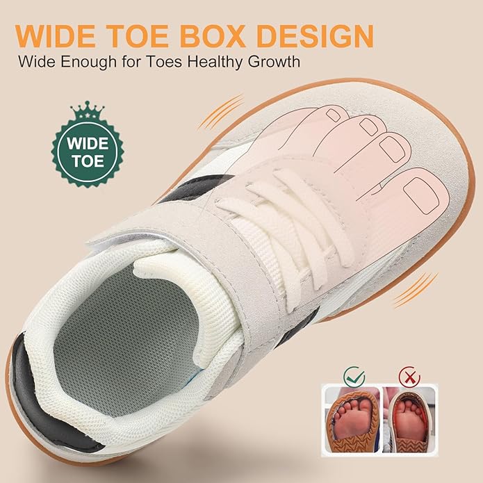 Toddler Wide Toe Box Shoes Zero Drop Minimalist Sneakers - Image 3