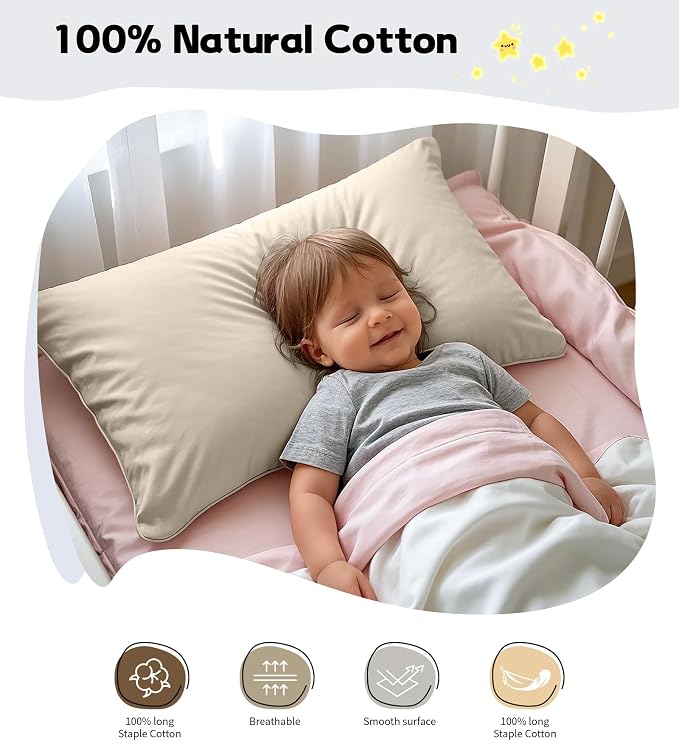 Deep Dream Toddler Pillowcases for 13x18 Pillow 2 Pack, 100% Cotton Travel - Image 3