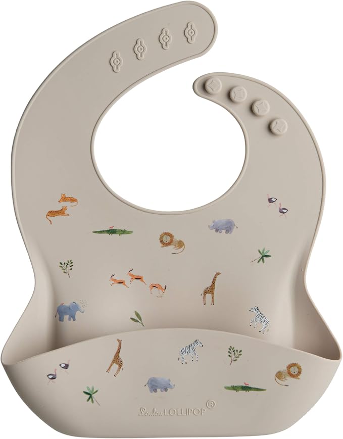 Loulou Lollipop Soft, Waterproof Silicone Feeding Bib by LoulouLollipop